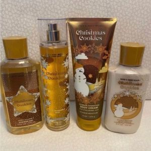 Bath and Body Works CHRISTMAS COOKIES 3 Piece Set, the spray is not included